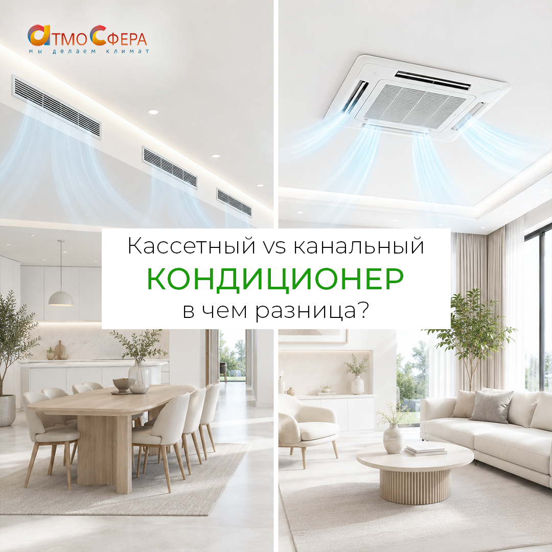 Кассетный или канальный кондиционер: в чем разница?
